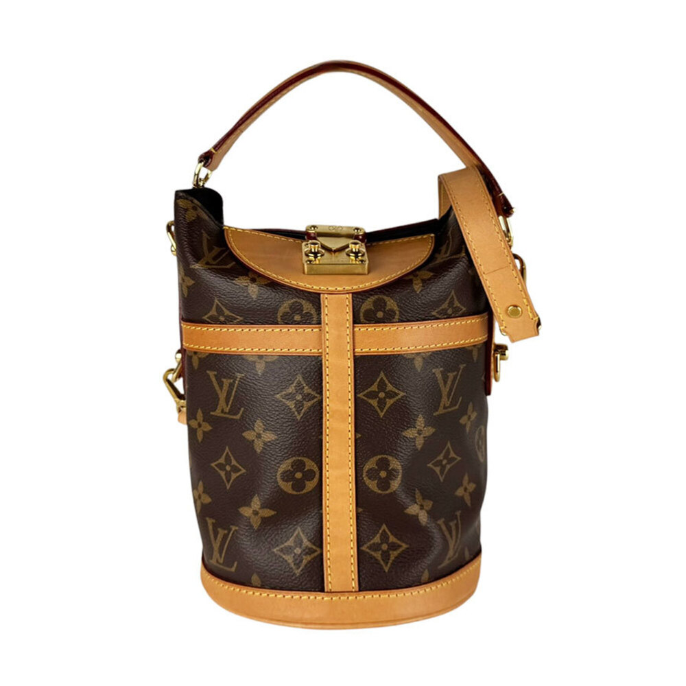Louis Vuitton LOUIS VUITTON Shoulder Bag Monogram Duffle Canvas Brown Women's...